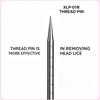 Eco-friendly Metal Lice Comb Fluted Pins Fine Tooth Head Lice Removal Comb for Pets and Human Hair Care 01R
