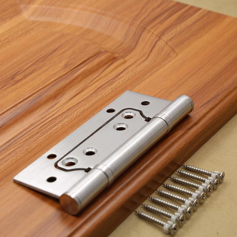 Бесшумные петли из нержавеющей стали толщиной 4 дюйма, без прорезей, матовая отделка