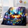 Electric Butterfly Dance Blanket Flannel Blanket Throw Blanket Sofa Cover Blanket Soft Premium Blanket Picnic Blanket Tv Blanket Gifts