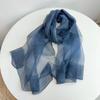 Double-Layer Silk Wool Scarf Spring And Autumn Thin Solid Color Mulberry Silk Shawl Women'S Silk Scarf Special Offer