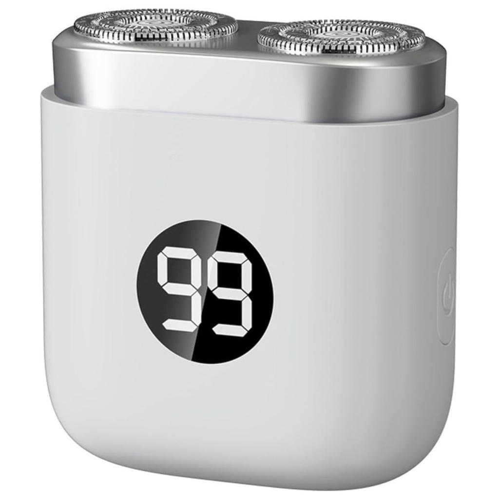 Электрическая портативная перезаряжаемая бритва для путешествий с двумя головками