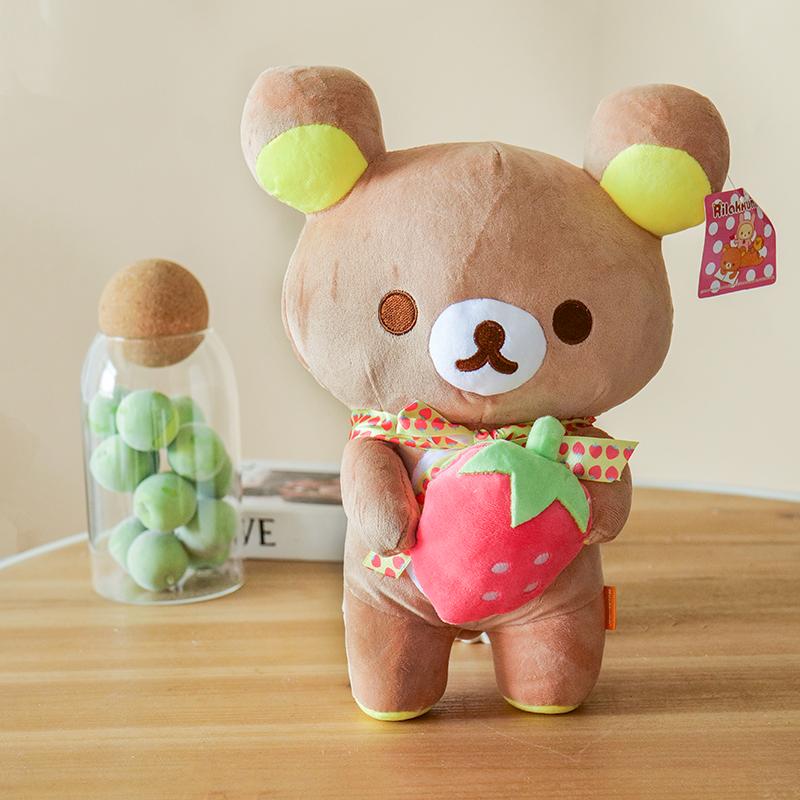 Kawaii Strawberry Rilakkuma Plushies Kuma Rilakkuma Plushies Teddy Bear Rilakkuma Мягкая кукла Rilakkuma Toys Рождественский подарок для детей