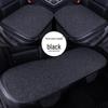 All-Season Linen Car Seat Cushion Set: Three-Piece Universal Fit for Driver/Passenger and Rear Seats