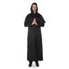 Halloween Medieval Priest Priest Wizard Friar of Death Black Robe Stage Costume