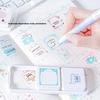 Sliding Stamp Japanese Cute Hand Account Stamp with Sliding Detachable Decorative Annotation Diagram