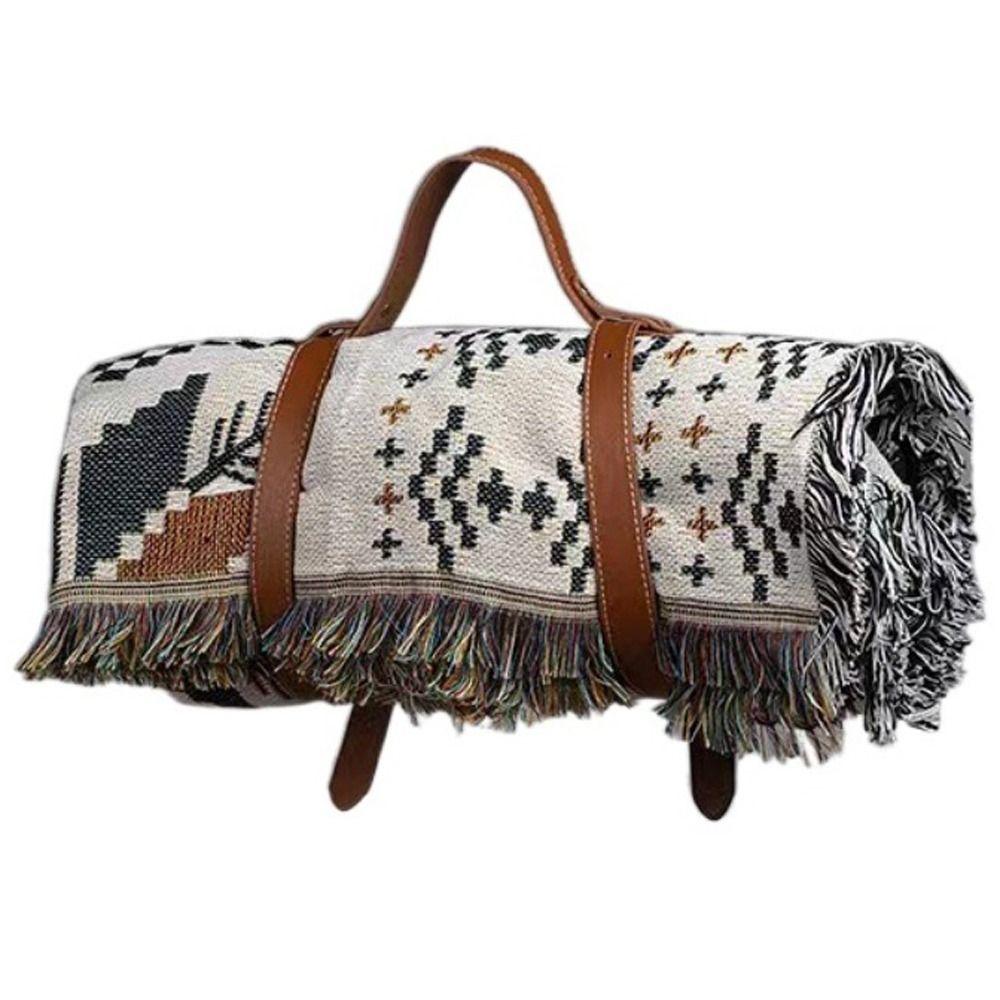 H-shaped Picnic Mat Binding Strap PU Blanket Straps Blanket Binding Belt Sofa Blanket