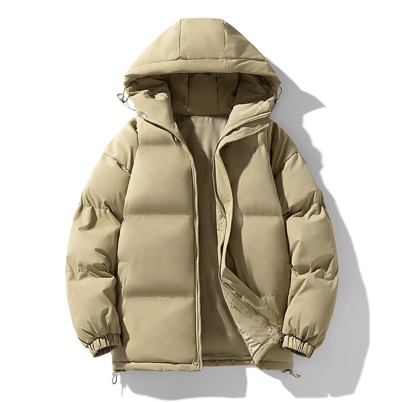 Однотонная универсальная хлопковая куртка для женщин, осенне-зимняя, в корейском стиле, модная, свободного кроя и плотная, мужская повседневная хлопковая куртка для пары