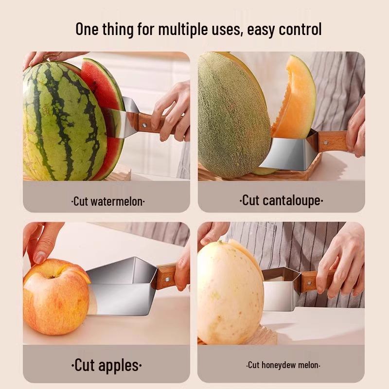Triangular Watermelon Slicer & Fruit Knife - Stainless Steel Divider Tool