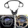 Для Ford Focus Kuga Escape 2018 Fiesta MK8 Bronco ABS Стайлинг автомобиля Внутренняя накладка-стикер на руль Аксессуары