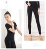 Black High Waist Ballet Leggings for Adults, Modal Stretch Dance Pants - Slim Fit Workout & Practice Pants