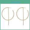 Chic Geometric Circle Earrings For Women Stylish Alloy Jewelry For Trendsetters