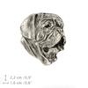Dogue de Bordeaux, French Mastiff, Bordeauxdog - Dog brooch in a gift box, elegant pin, lapel pin for Art-Dog brand jacket