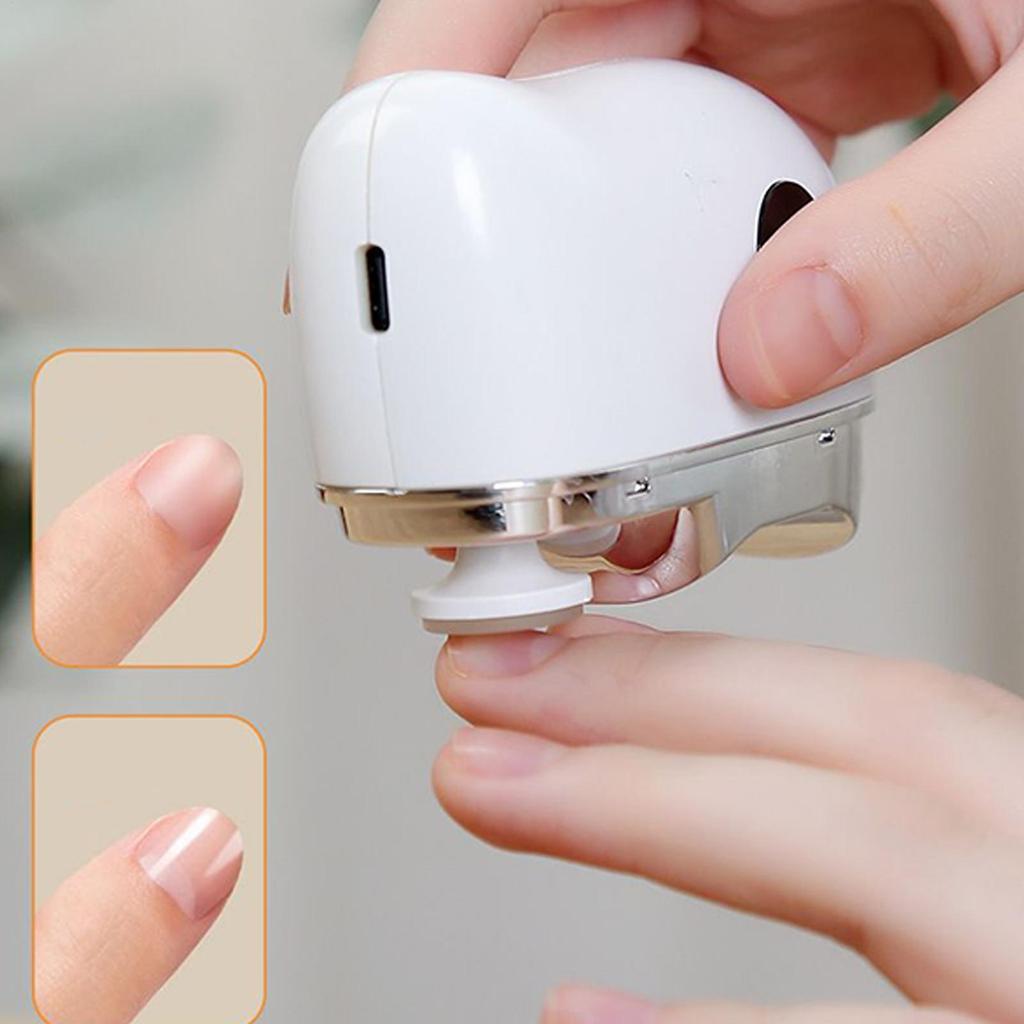 Electric Automatic Nail Clipper Manicure Fingernail Cutter & Polishing Grinder Nail Trimmer Nail Cutter Manicure with LED Light