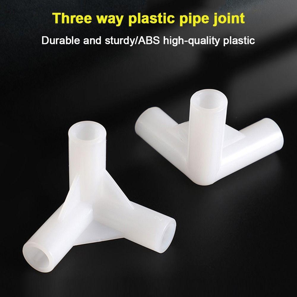 5pcs 8mm Elbow Connector Plant Support Two way 90 Degree Tee Way DIY Shelf Water Tube Joint