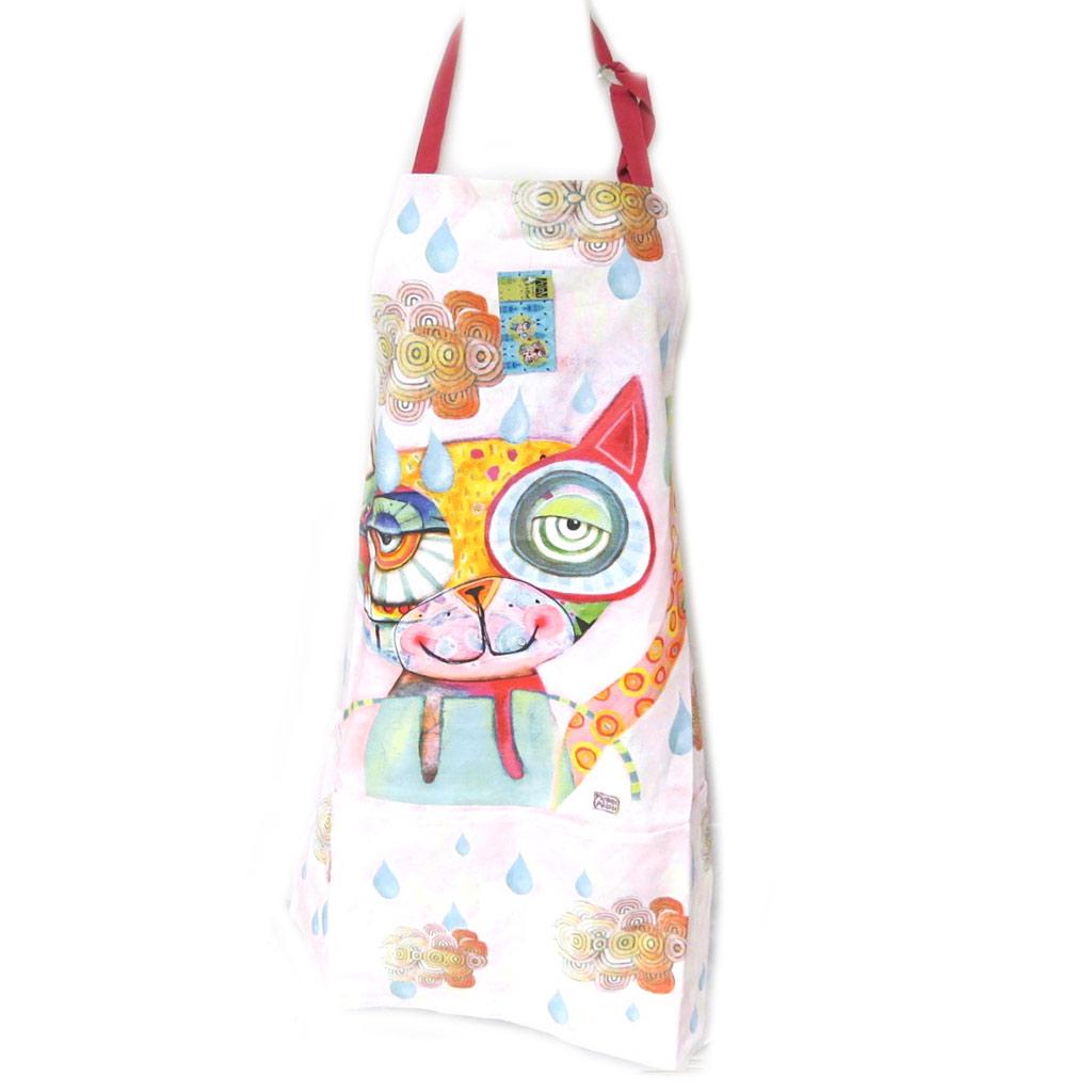 Allen Designs [P0988] — Дизайнерский фартук «Allen Designs» кот — 78x68 см