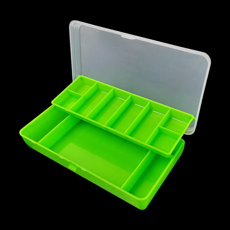 Folding Double-Layer Lure Box with 11 Compartments Fishing Accessories Set - Bait Storage Box