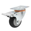 IRIR 4-inch Silent Swivel Caster Wheel with Brake