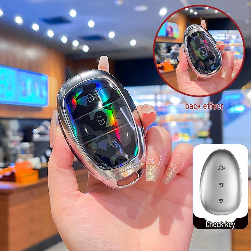 Высококачественная металлическая крышка для ключа Changan Qiyuan A07 2025, A06 New Energy и A05/A07 с пряжкой