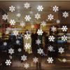 38flower/set White Christmas Gifts Mural Snow Flakes Wall Art Window Stickers Floral Decals