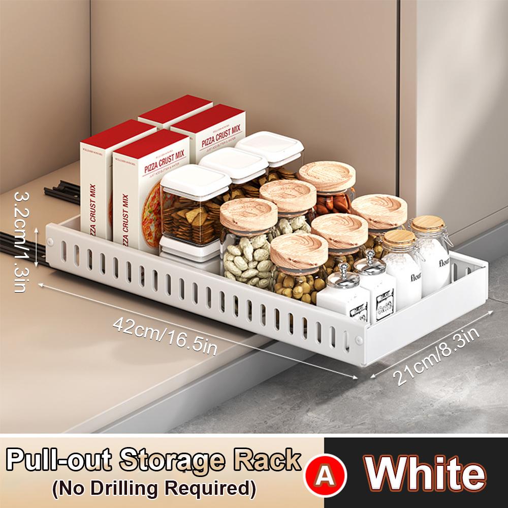 New Kitchen Multifunctional Organizer Pull Out for Pots/Pans Sliding Lid Holder Spice Rack & Dish Drying Racks Drawer Organizer