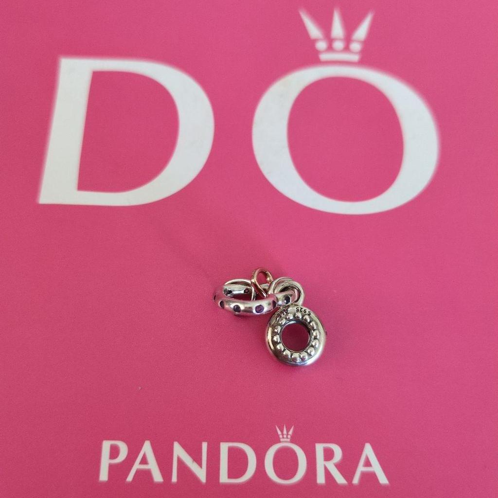 Б/у 1 шт. подвеска PANDORA в форме сердца