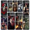Catrina Beautiful Rose Girl Skull Cases For Samsung Galaxy Z Flip 4 5 6 7 3 Z Flip7 Flip6 Flip4 Flip5 Flip3 5G Hard Shockproof F