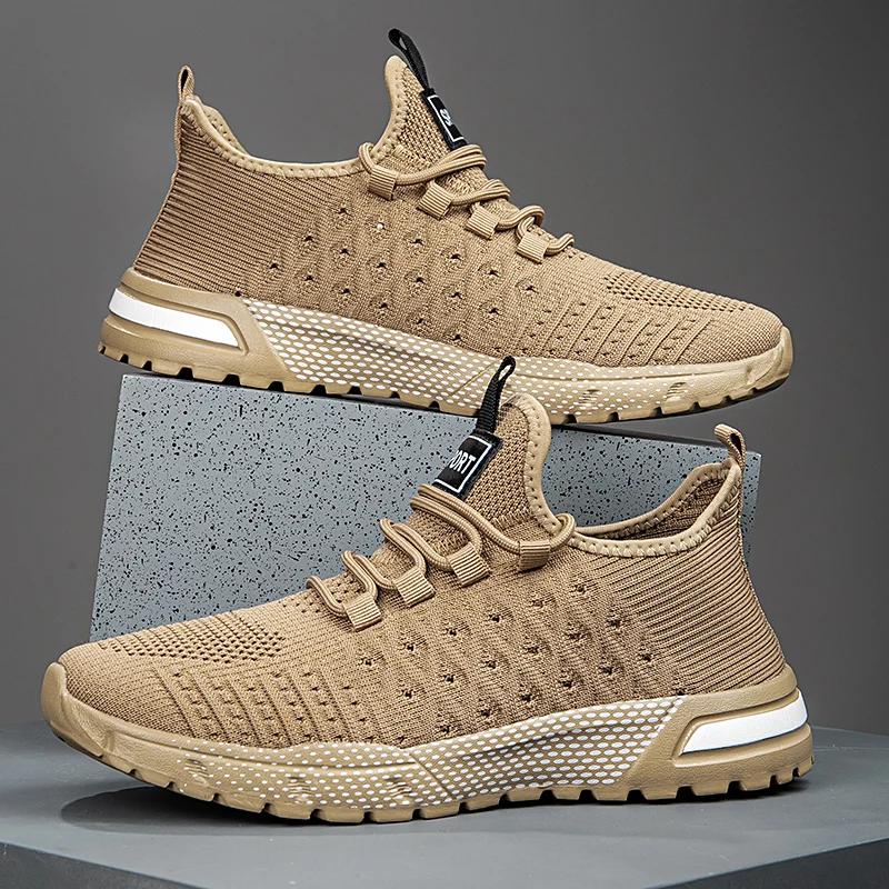 Men's Lightweight Running Shoes - Breathable Mesh Sports Shoes Suitable for Jogging and Gym Exercise, Model