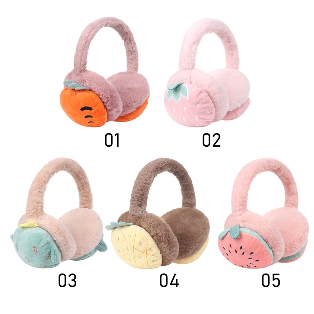 Comfortable Winter Warm Cartoon Fruit embroidery Ear Warmer Earmuff Ear Cover