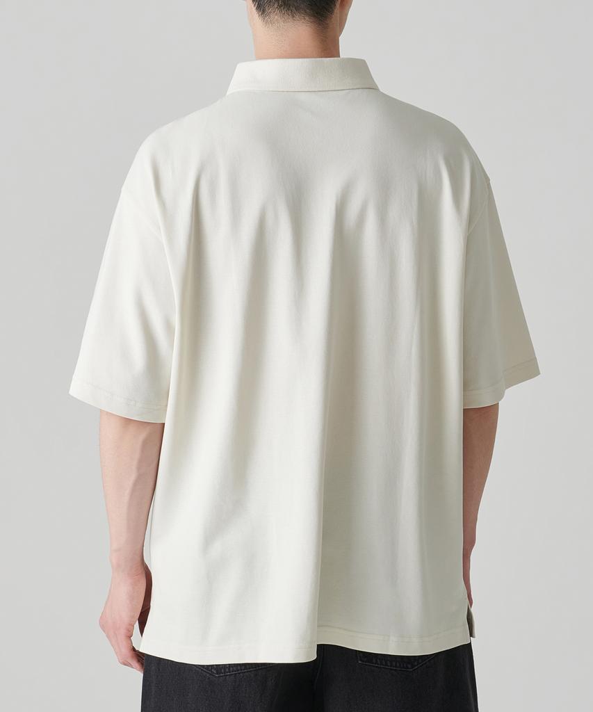 MUSINSA STANDARD [Cooltandard] Oversized Pique Polo Shirt [Cream]