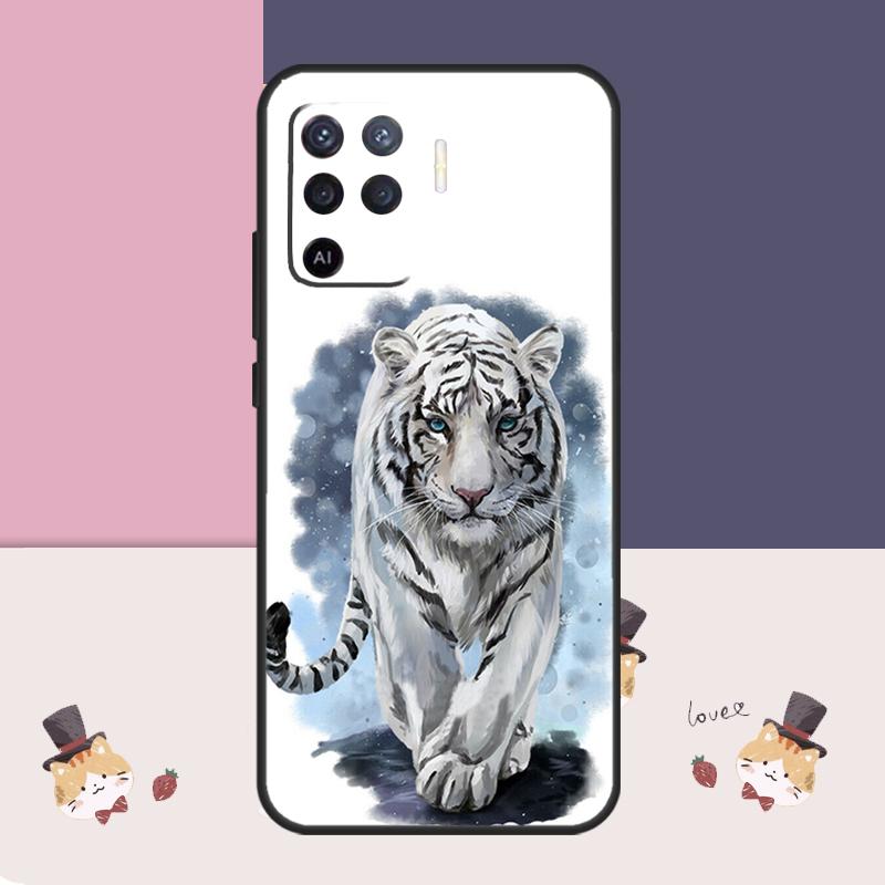 Арт-эскиз тигра для чехла OPPO A57 A77 A17 A74 A94 A54 A5 A9 A53 S A15 A16 A76 A96 A52 A72 A18 A58 A78 A98