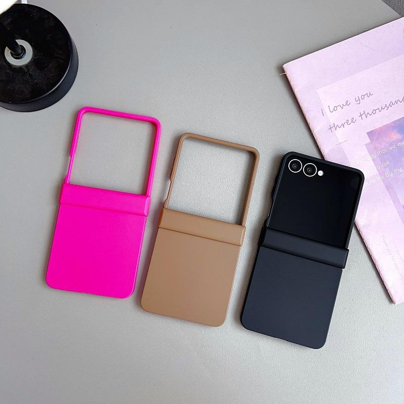 Candy Color Ultra Thin Skin Feel PC Hinge Protect Case for Samsung Galaxy Z Flip 8/7/6/5/4/3 Anti-Fingerprint Anti-drop Cover