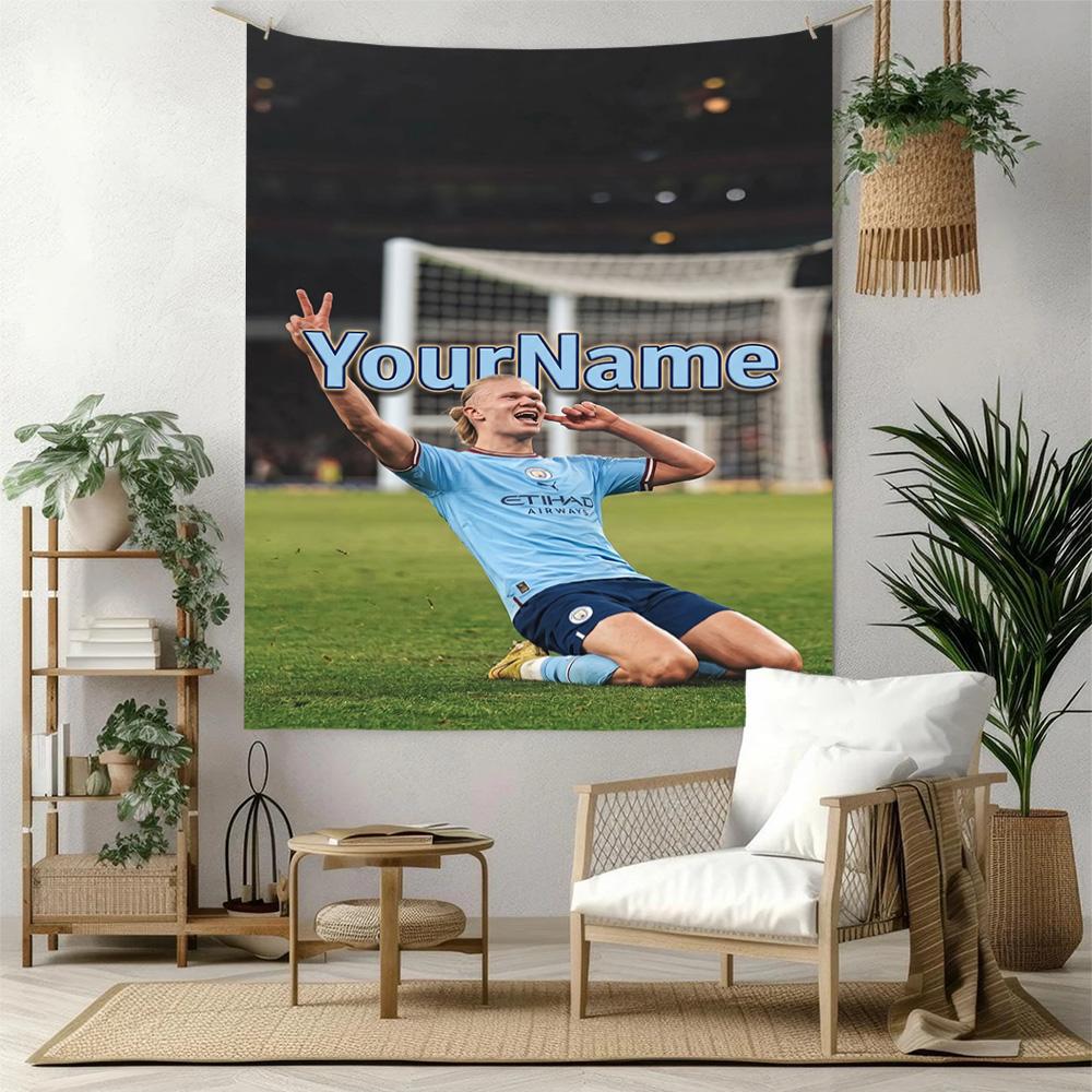 Haaland Custom Your Name Wall Decor Tapestry Art For Pet Memorial Birthdaywedding Party Backdrop Family Gift