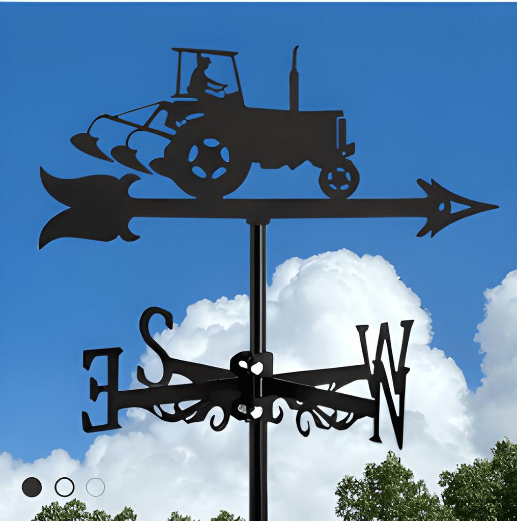 Декоративный железный флюгер - наружное украшение для металлической крыши