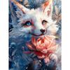 5d DIY Diamond Painting Cross Stitch Cute Fox Diamond Embroidery Mosaic Animal Full Round Drill Home Decor