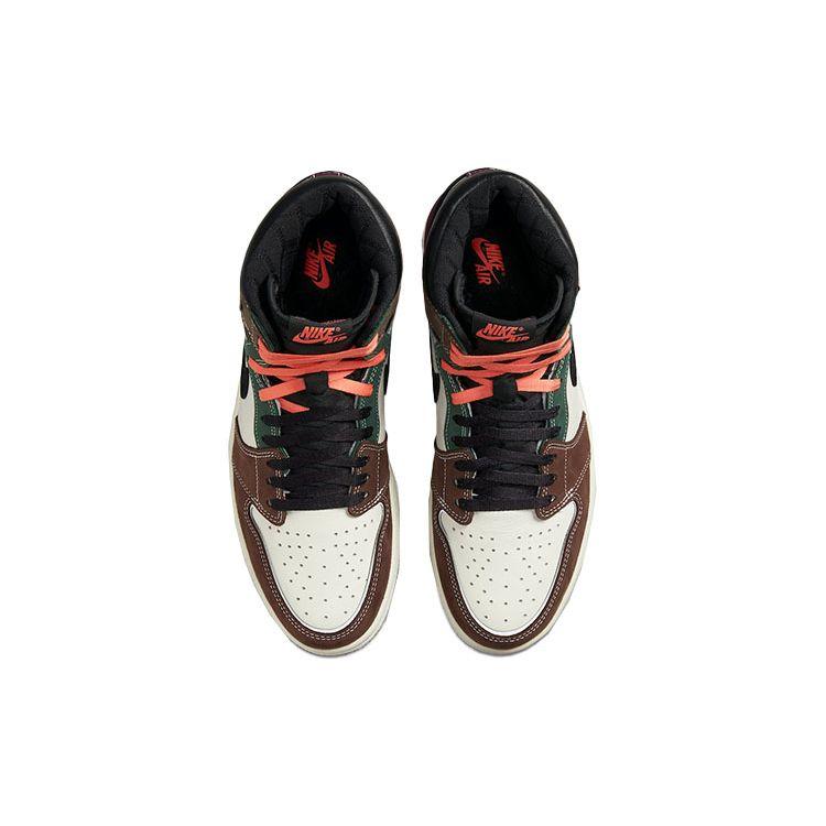 Кроссовки унисекс Air Jordan 1 High OG ручной работы, разноцветные, черные, архео-коричневые, DH3097-001