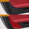 2PCS/SET Real Carbon Fiber Car Door Panel Decorative Sticker For Jaguar F-Type 2013-2022 Car Interior Accessories