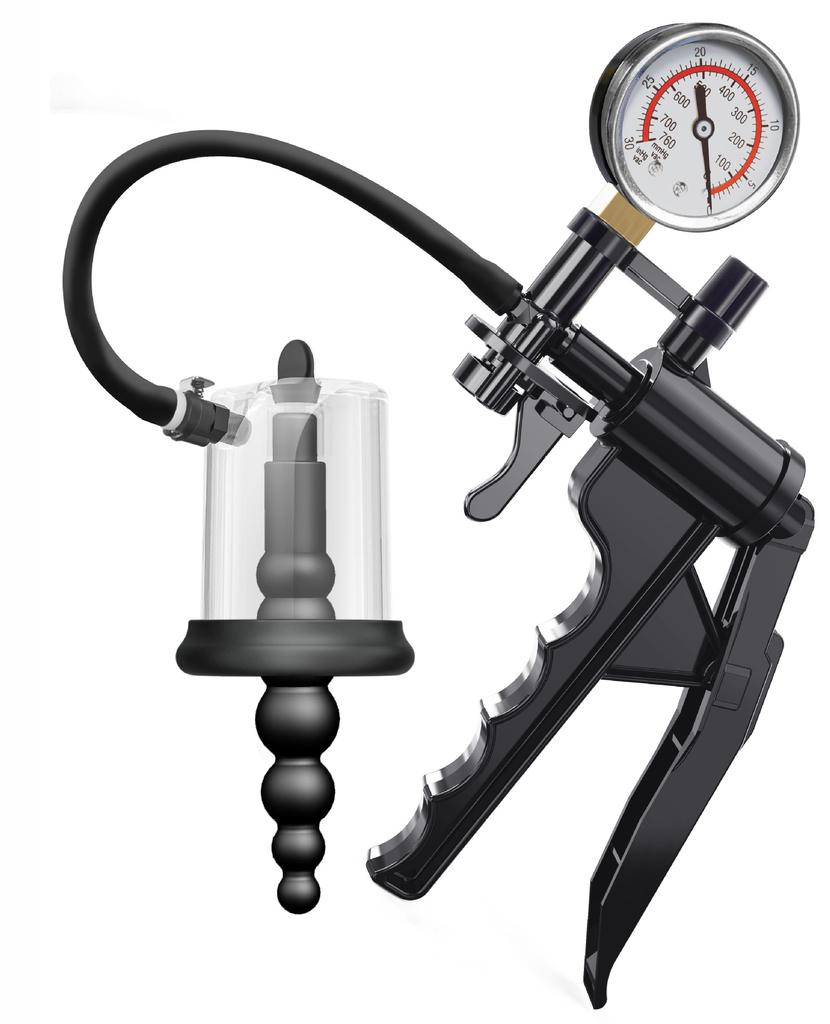 Анальная помпа Ручной вакуум Розовый бутон Помпа Секс-игрушки для мужчин женщин SM Присоска Стимулятор простаты Анальный дилататор Набор анальных пробок