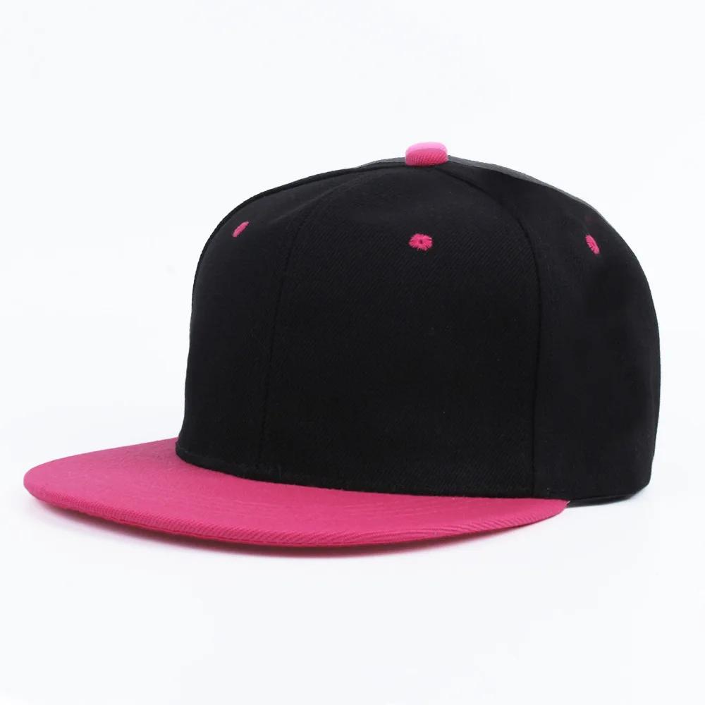 Кепка унисекс, акриловая однотонная шляпа Snapback, высококачественная бейсболка в стиле хип-хоп для взрослых для мужчин и женщин, бейсбольная кепка для отдыха на открытом воздухе, плоская кепка