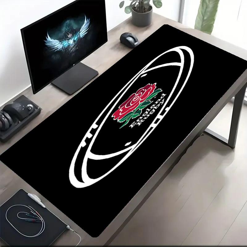 England Rugby Theme Mouse Pad, Non Slip Rubber Base, Multifunctional Office & Home Decor, Perfect for Workspace Personalization.