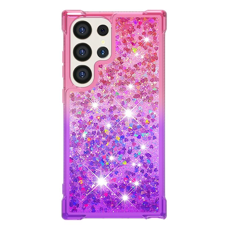 Для чехла Galaxy S24 Ultra Мультяшный расписной чехол с жидким песком для Samsung Galaxy S23 S 24 Ultra S24 Plus Чехол для телефона Фунда