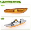 HOPESPANNER Compatible for BMW 320i 2002-2005 No.63137165913 Side Marker Light Cover Waterproof Yellow Left