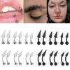 5Pcs Stainless Steel Eyebrow Studs Cone Bend Rod Eyebrow Ring Multi-purpose Earring Studs Navel Studs Piercing Accessories