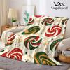 Christmas Swirl Lollipops Flannel Blanket Warm Soft Halloween Christmas All-Season Couch Decorative Cozy Warm Gift