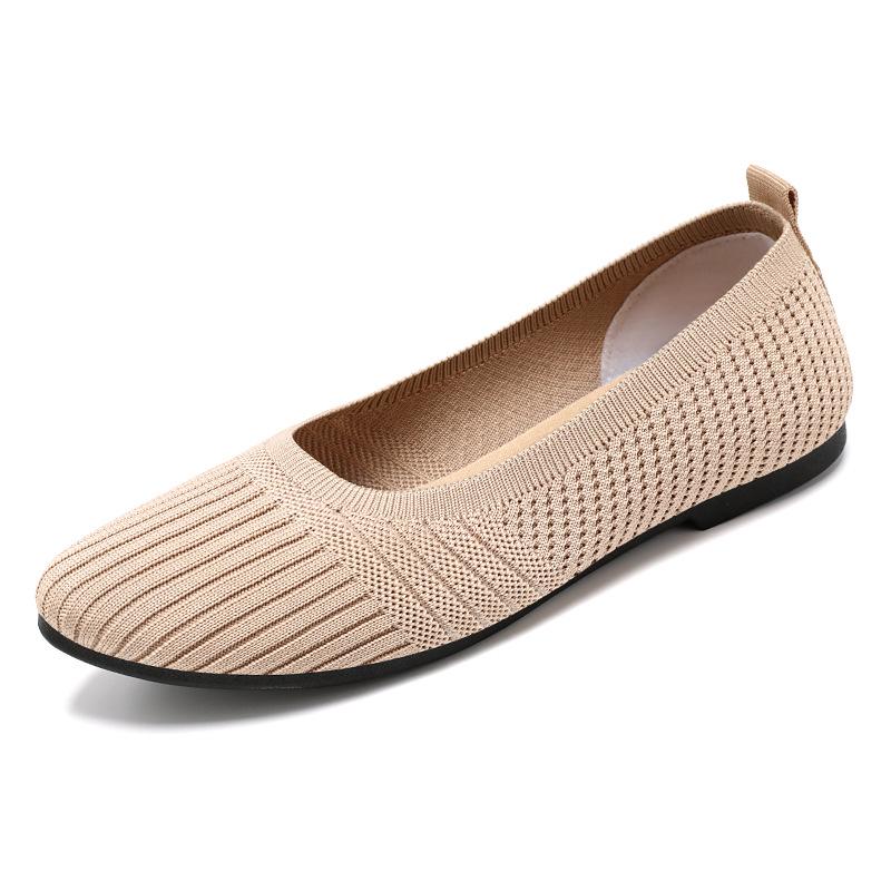 Women's Spring Flat Shoes - Solid Color, Versatile, Comfortable French Style Shallow-Mouth Flats