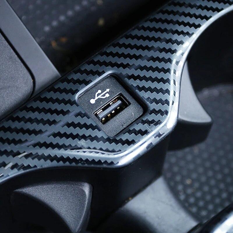 Углеродное волокно, автоматический центральный держатель для чашки с водой, рамка, накладка, внутренняя наклейка, украшение из АБС-пластика, аксессуары для BMW X5 G05-21