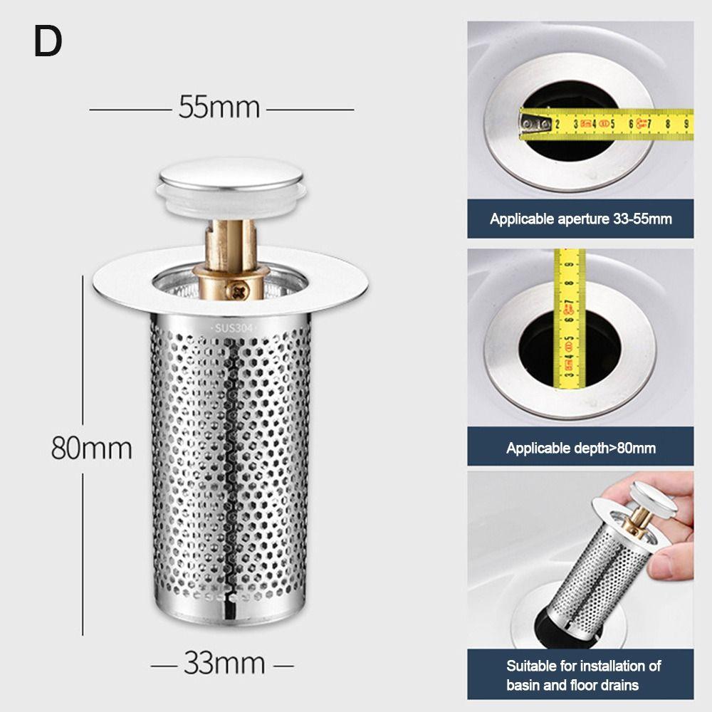 Ловушка для волос Фильтр для слива в полу Сетка для раковины из нержавеющей стали Отражающий сердечник Аксессуар для ванной комнаты