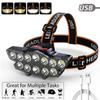 LED Usb Rechargeable Headlamp High Lumen Bright Head Lamp With 12 LED USB Headlight Waterproof Head Flashlight Camping Light
