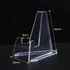 Acrylic Transparent Triangle Display Stand Multifunction Commemorative Coin Cards Mobile Phone Holder Desk DIY Decoration Rack