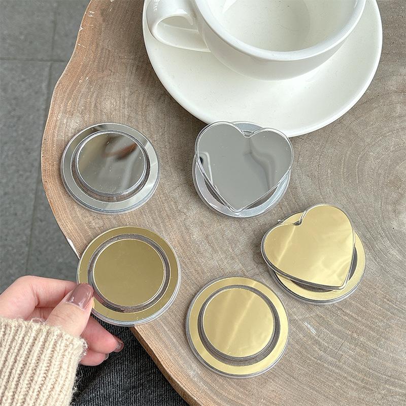 Зеркало-подставка с подушкой безопасности для телефона - Многоформенное зеркало для макияжа + Настольная подставка Аксессуар «все в одном» с магнитным дизайном