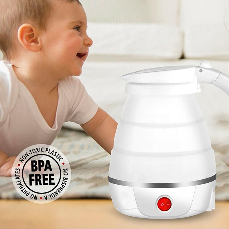 Складной электрический чайник, бутылка для воды, дорожный дом, автоматическое отключение, мини-ручной электрический чайник для кухни